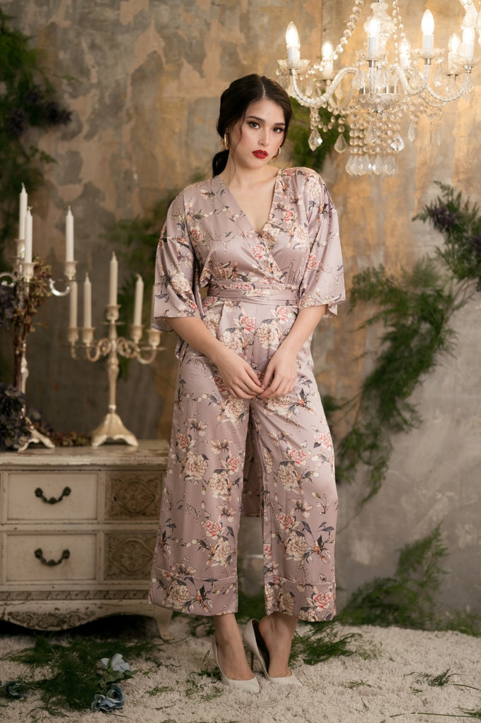 Sakura Silk Kimono Pantsuit